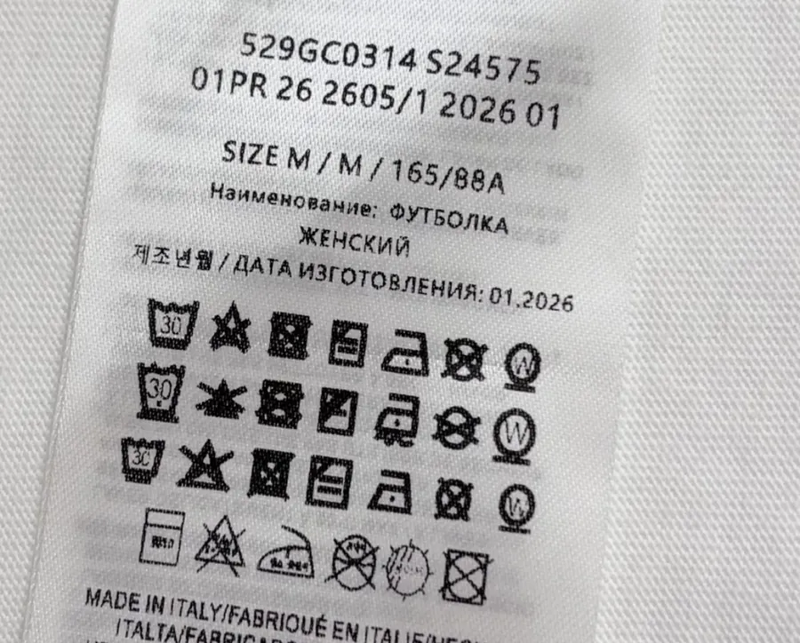 Graphic Crew-Neck Long-Sleeve T-Shirt in White, product view 15
