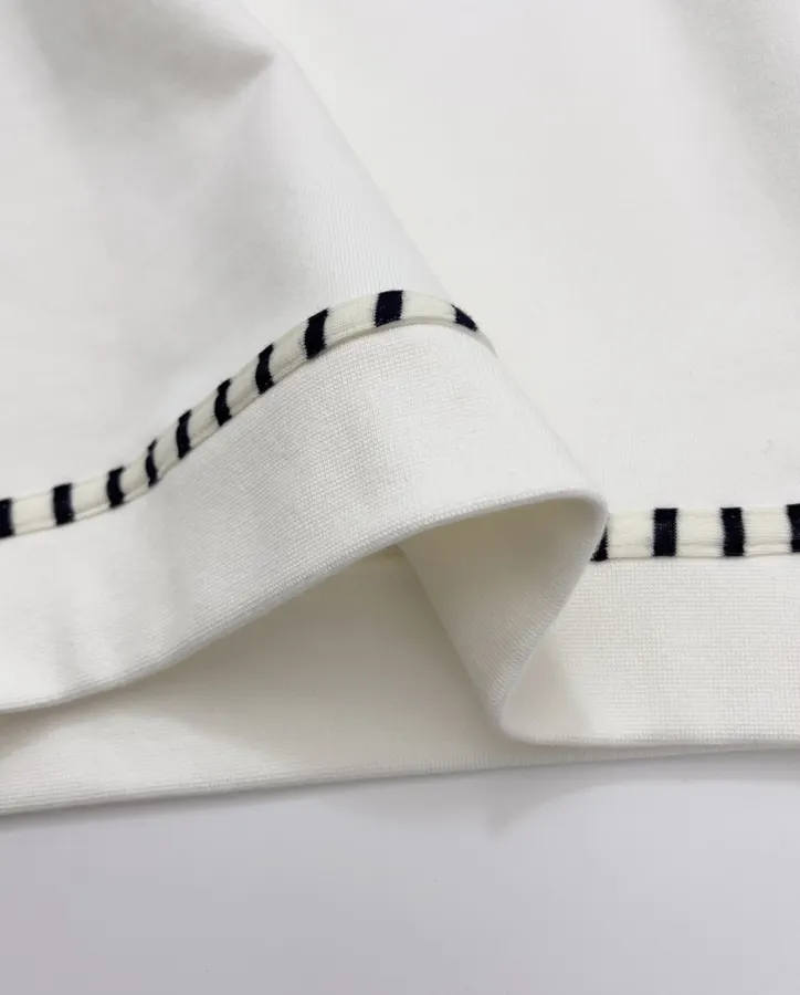 Printed Pure Cotton Crewneck Sweatshirt in Off-White, product view 10