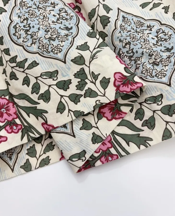 Letter Retro Print Skirt for Women, Elastic Side Tie, Mid-Length in Off-White, product view 10