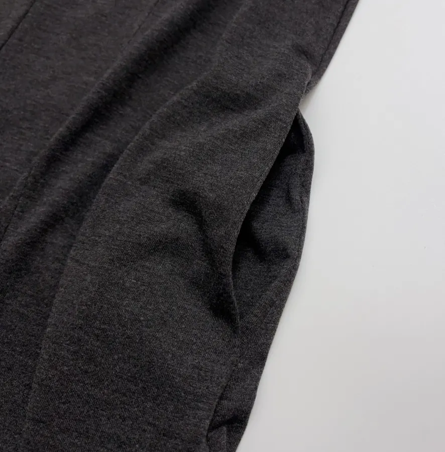 Gray Wool Knitted Dress, Tank Dress in Gray, product view 10