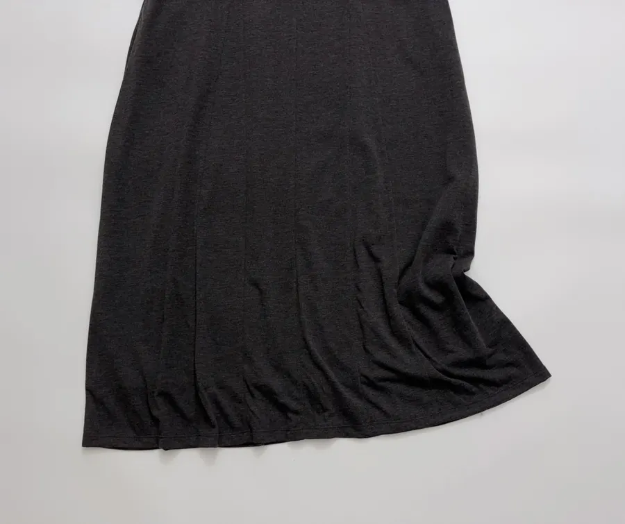 Gray Wool Knitted Dress, Tank Dress in Gray, product view 13