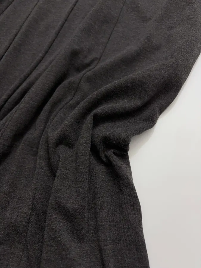 Gray Wool Knitted Dress, Tank Dress in Gray, product view 17