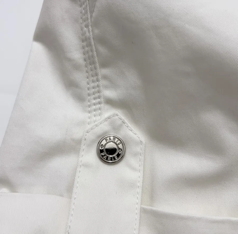 Cuffed Tailored Shorts in Brown, Navy and White, product view 11
