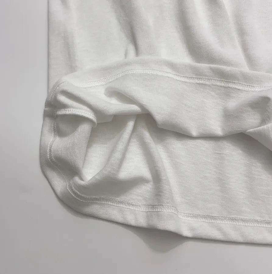 Graffiti Graphic Relaxed Long-Sleeve T-Shirt in White, product view 12
