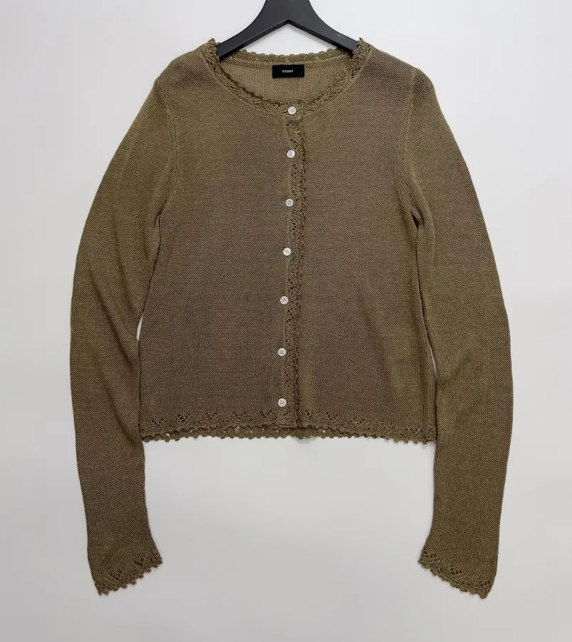 Cardigan + Knitted Sling in Taupe, product view 03
