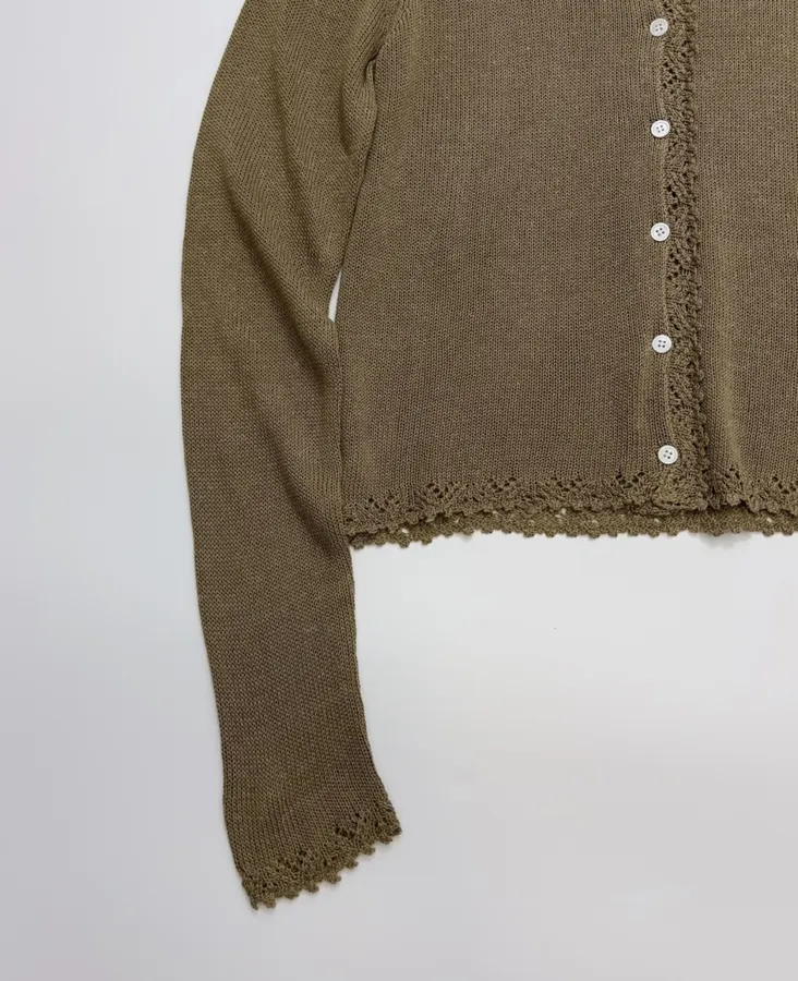 Cardigan + Knitted Sling in Taupe, product view 09