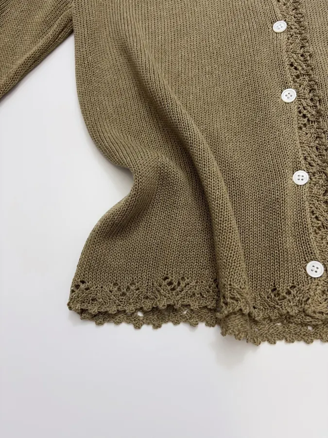 Cardigan + Knitted Sling in Taupe, product view 10