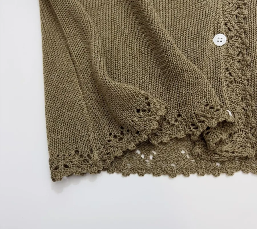 Cardigan + Knitted Sling in Taupe, product view 11