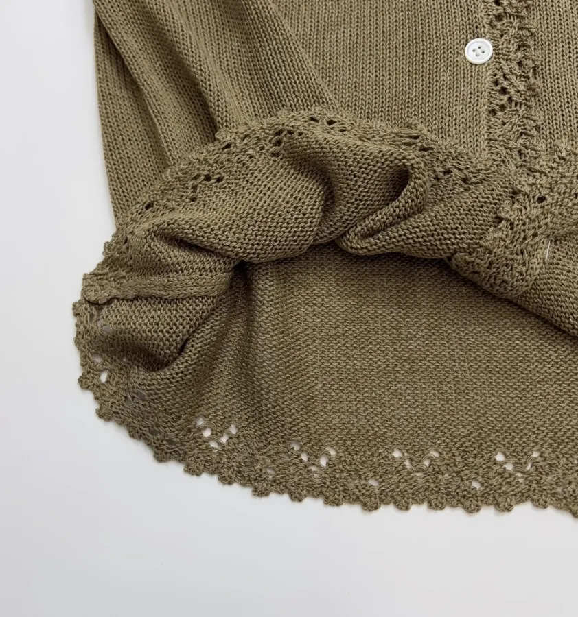Cardigan + Knitted Sling in Taupe, product view 12
