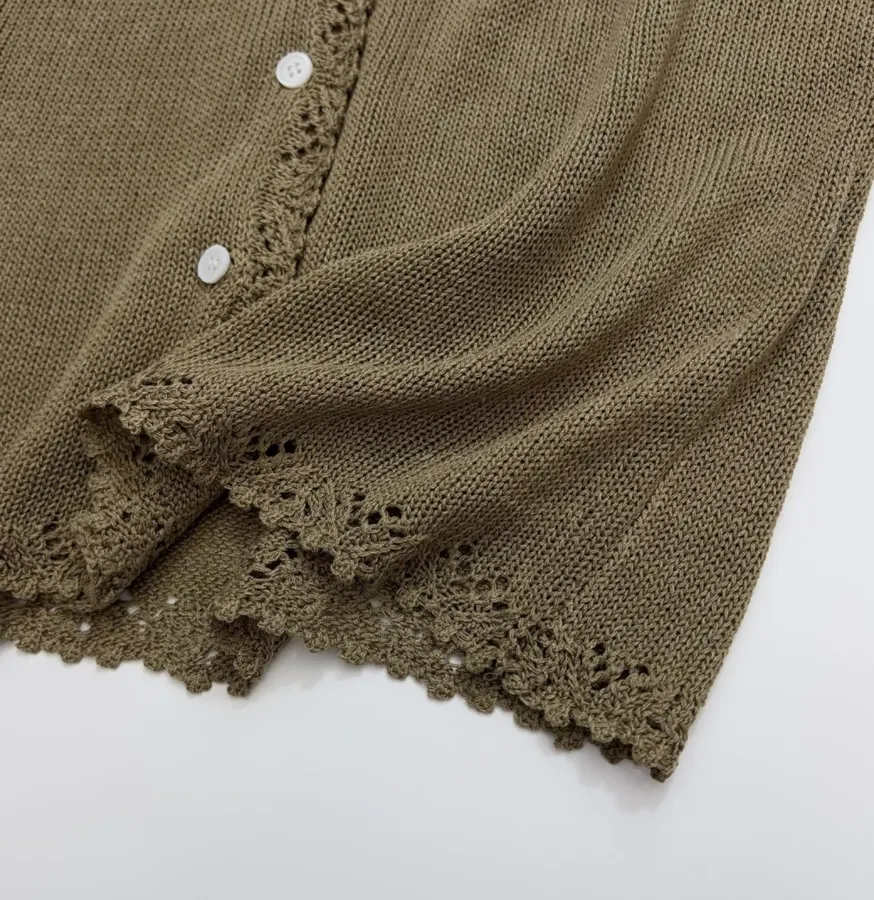 Cardigan + Knitted Sling in Taupe, product view 14