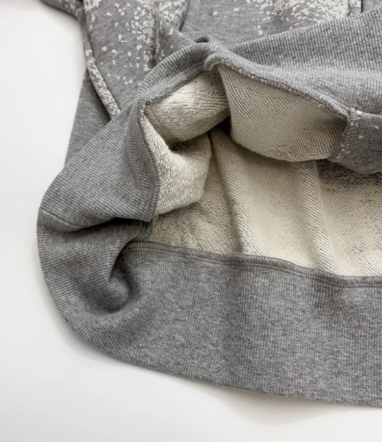 Casual Graffiti Hooded Zip-Up Loose Long-Sleeve Jacket in Gray, product view 13