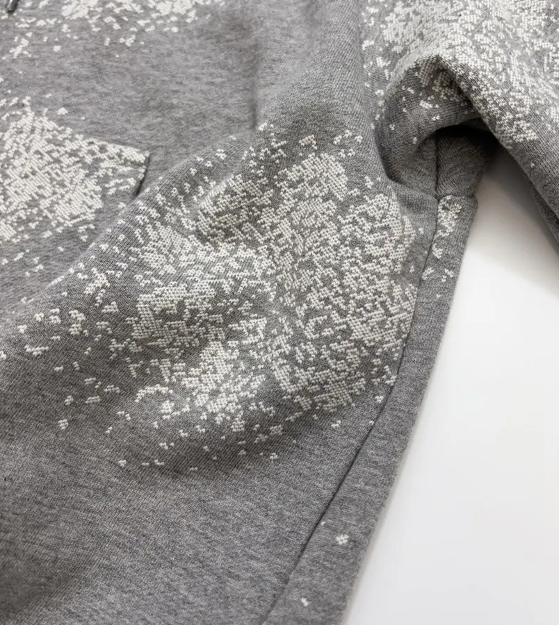 Casual Graffiti Hooded Zip-Up Loose Long-Sleeve Jacket in Gray, product view 14