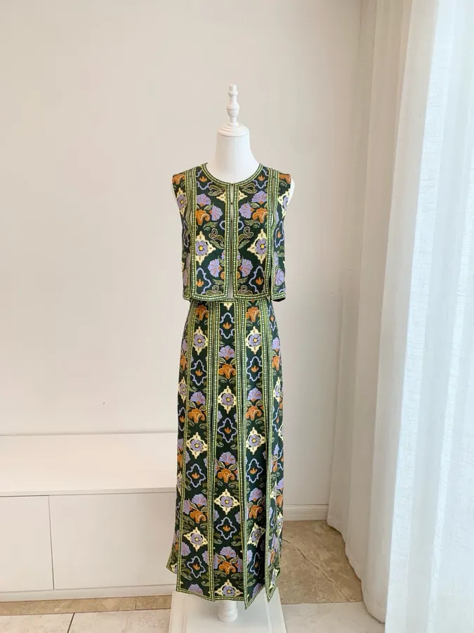 Black Multicolour Floral Print Maxi Skirt in Black Multicolor, product view 07
