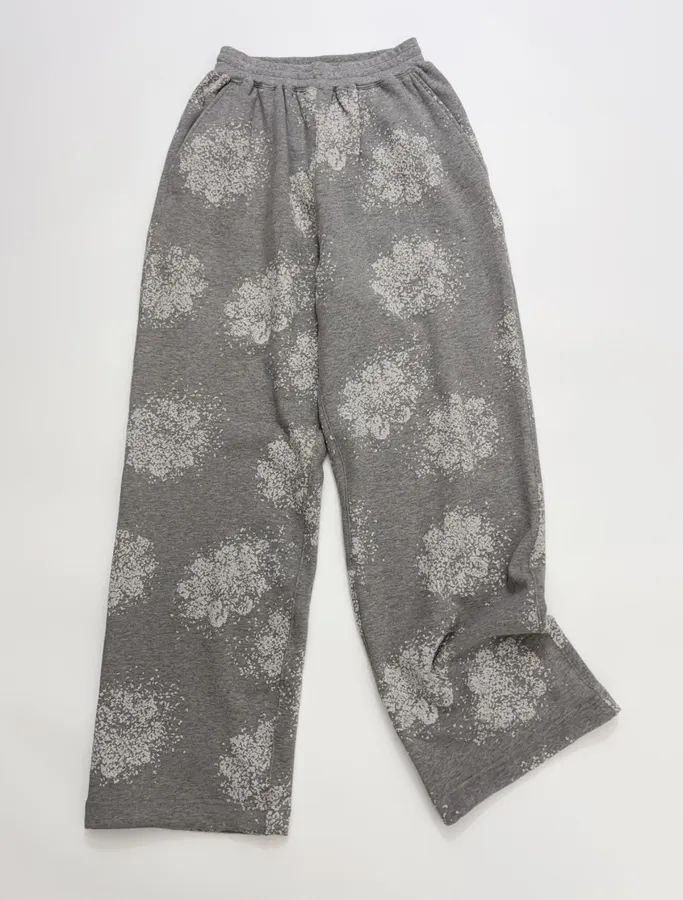 Casual Graffiti Casual Pants, Loose-Fit Long Pants in Gray, product view