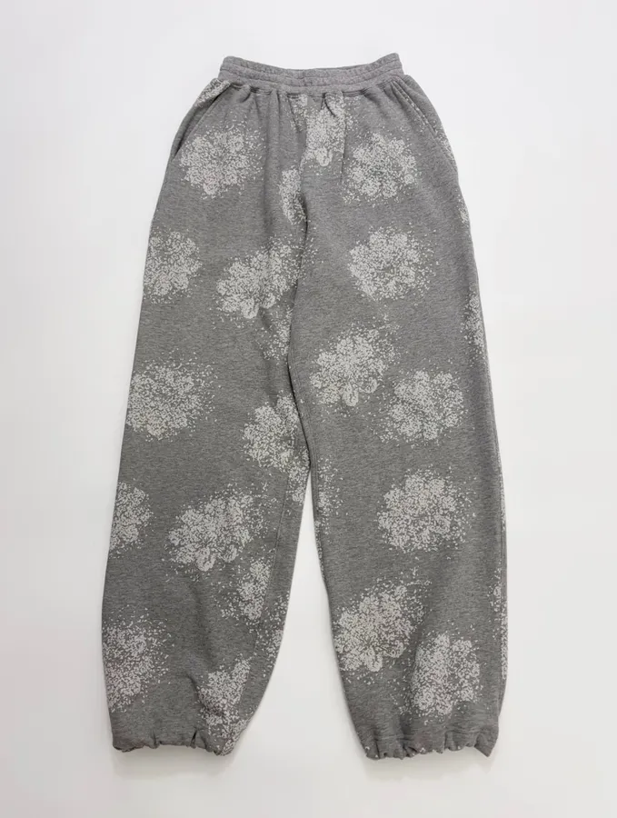 Casual Graffiti Casual Pants, Loose-Fit Long Pants in Gray, product view 03