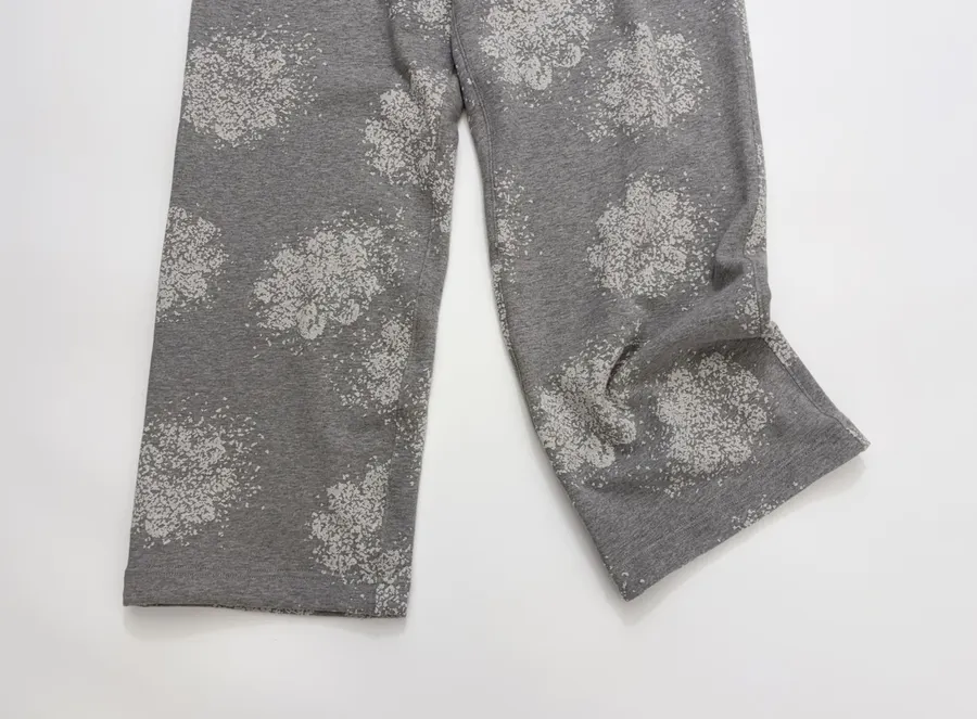 Casual Graffiti Casual Pants, Loose-Fit Long Pants in Gray, product view 10
