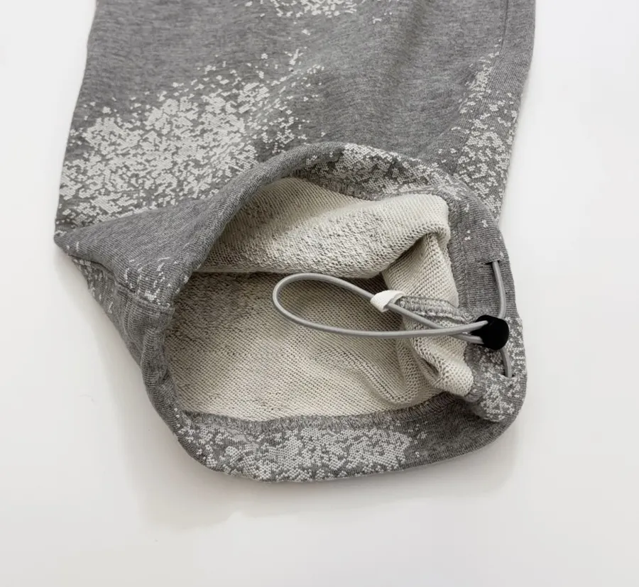 Casual Graffiti Casual Pants, Loose-Fit Long Pants in Gray, product view 14
