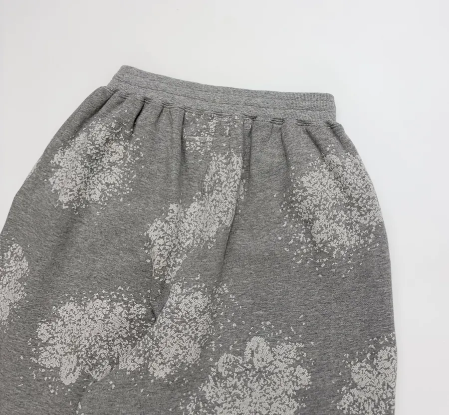 Casual Graffiti Casual Pants, Loose-Fit Long Pants in Gray, product view 18