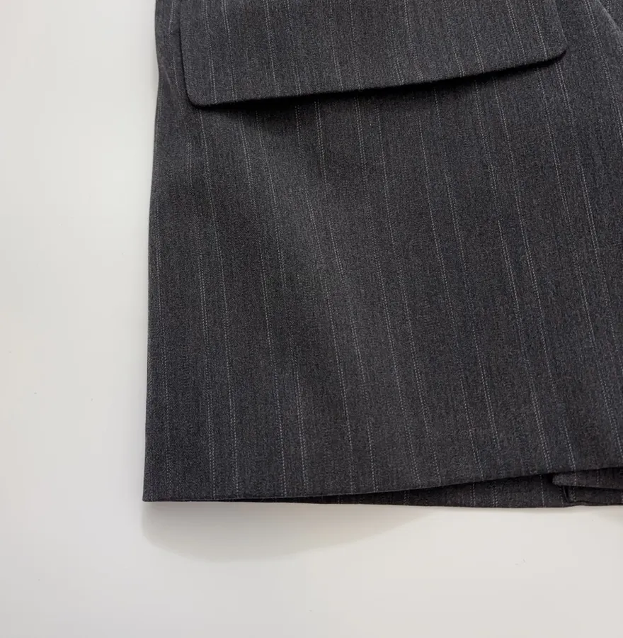 Striped Suit Jacket in Charcoal, product view 07