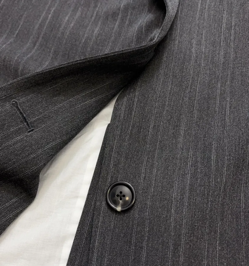 Striped Suit Jacket in Charcoal, product view 09