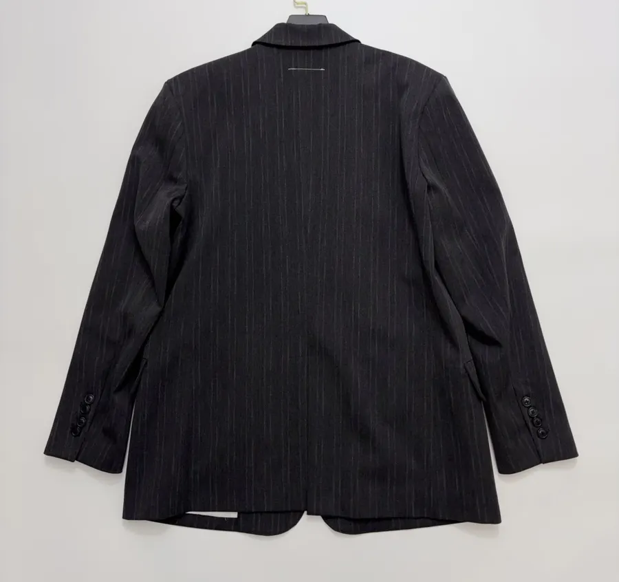 Striped Suit Jacket in Charcoal, product view 14