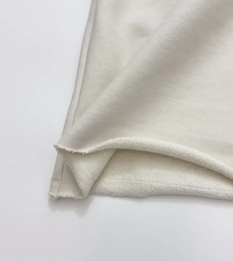 Embroidered Ivory High-Waist Wide-Leg Trousers in 奶白, product view 12