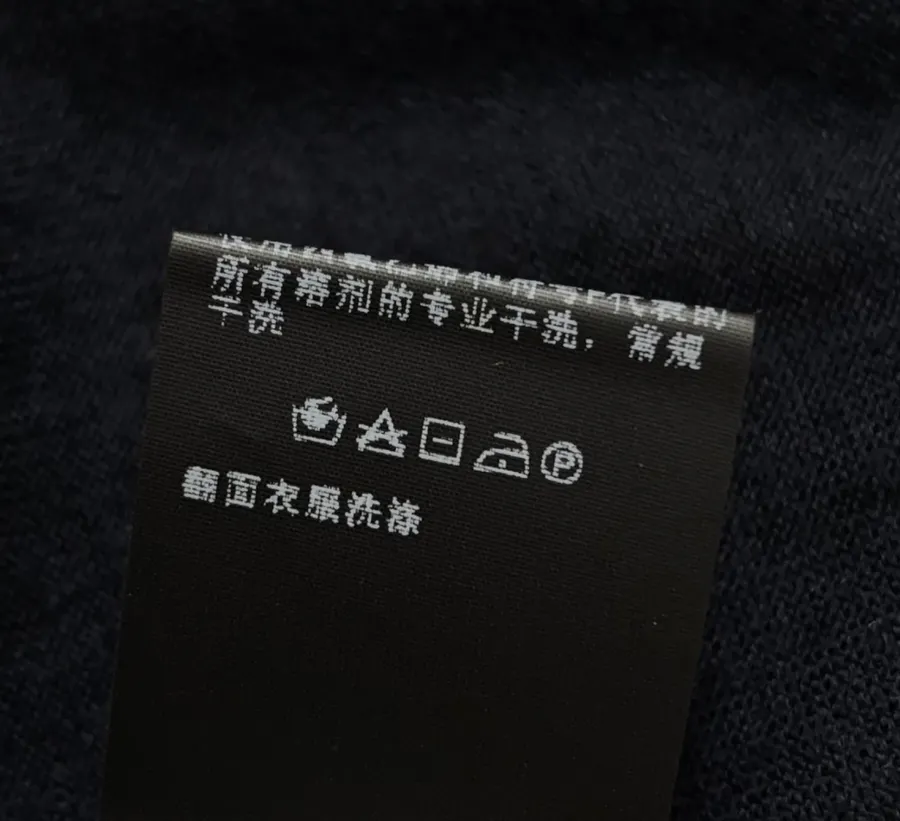 Lightweight Wool-Silk Turtleneck Knit Top in Navy, product view 16