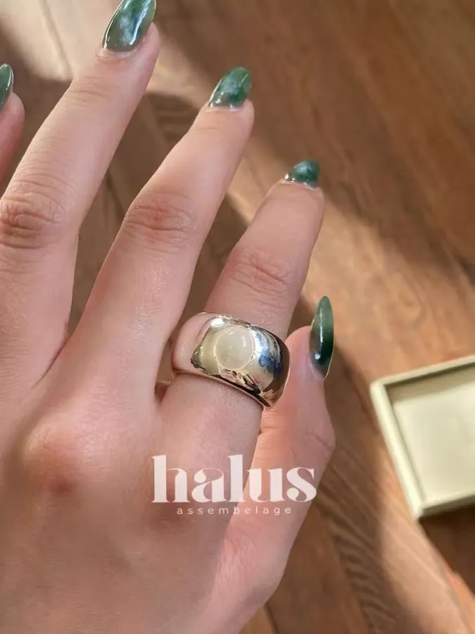 Minimal Sterling Silver Ring in Silver, product view 09