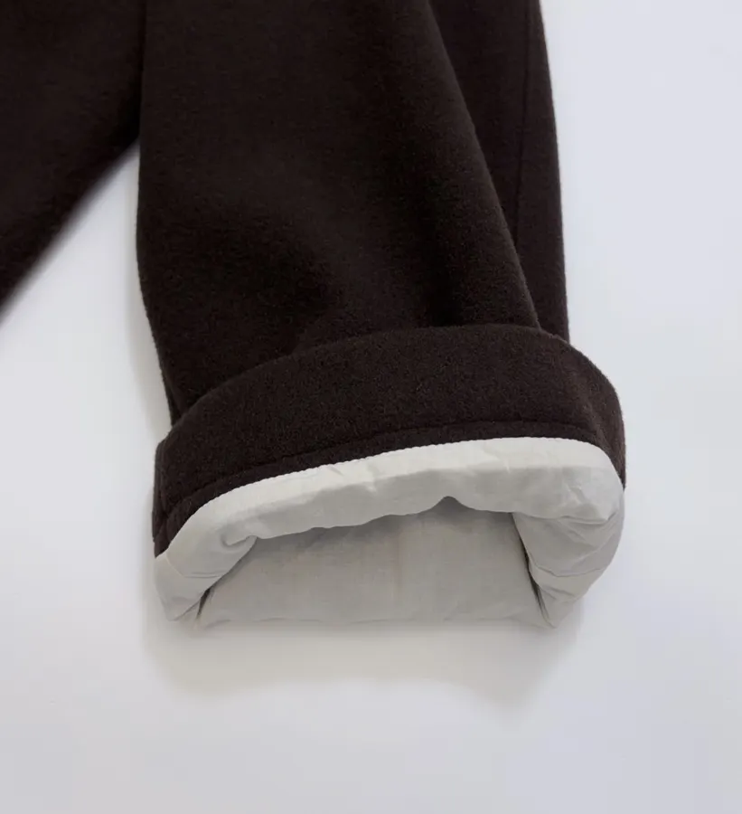 Wool Overcoat, Mid-Length Style in Dark Brown, product view 05