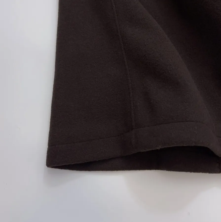 Wool Overcoat, Mid-Length Style in Dark Brown, product view 08