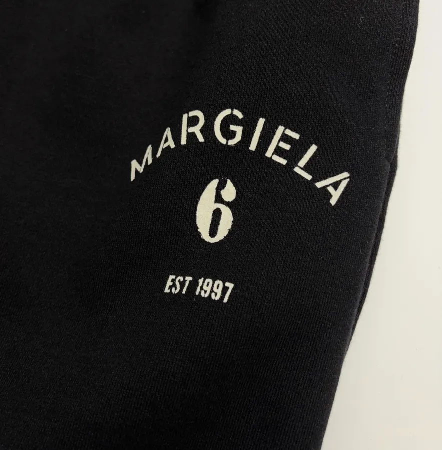 Black Graphic Pull-On Straight-Leg Trousers in Black, product view 04