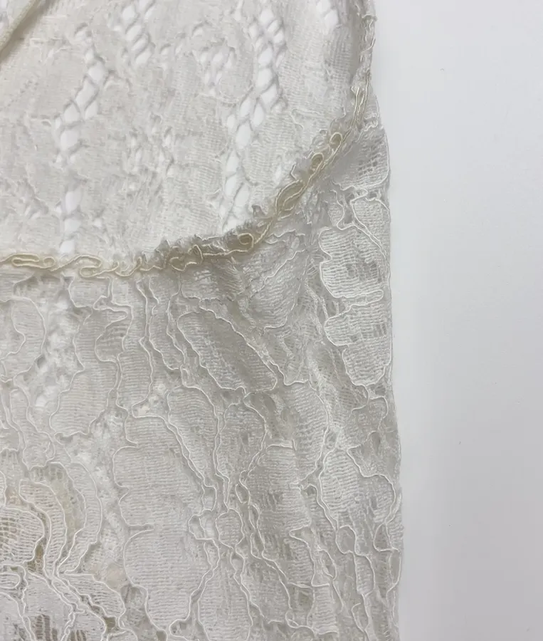 Lace-Panel Camisole in Off-White, product view 06