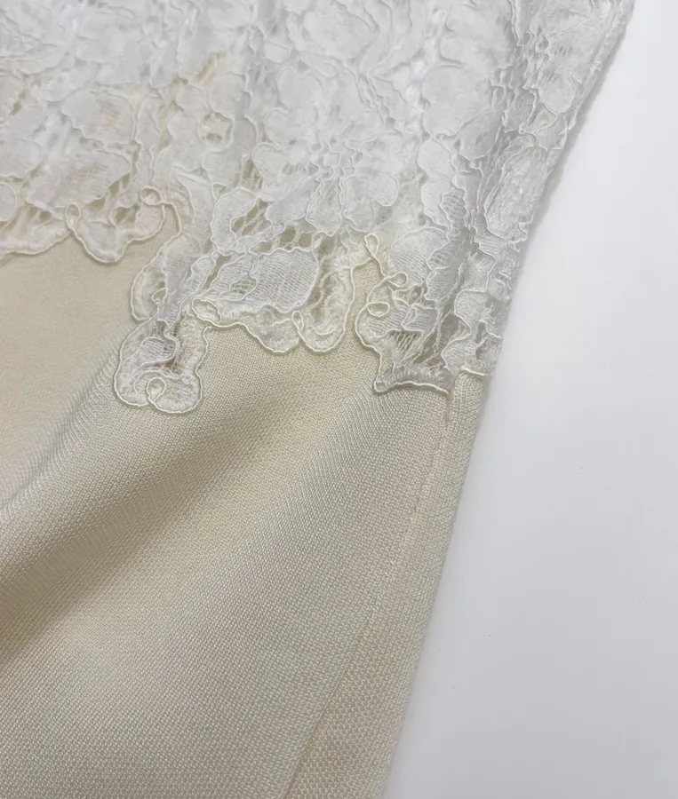 Lace-Panel Camisole in Off-White, product view 12