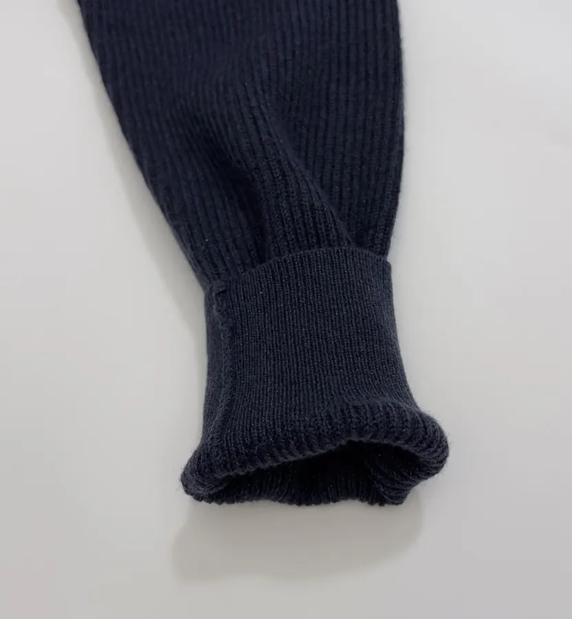 Cardigan, Bright Silk Sweater in Navy, product view 05