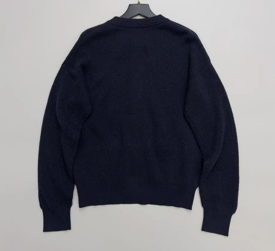 Cardigan, Bright Silk Sweater in Navy, product view 11