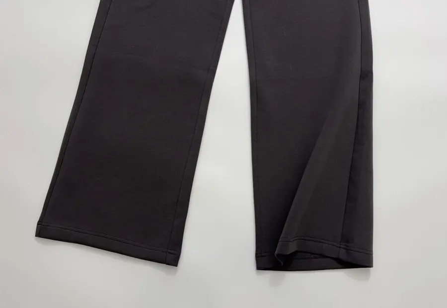 Loose Drawstring Long Pants, Casual Trousers in Black, product view 07