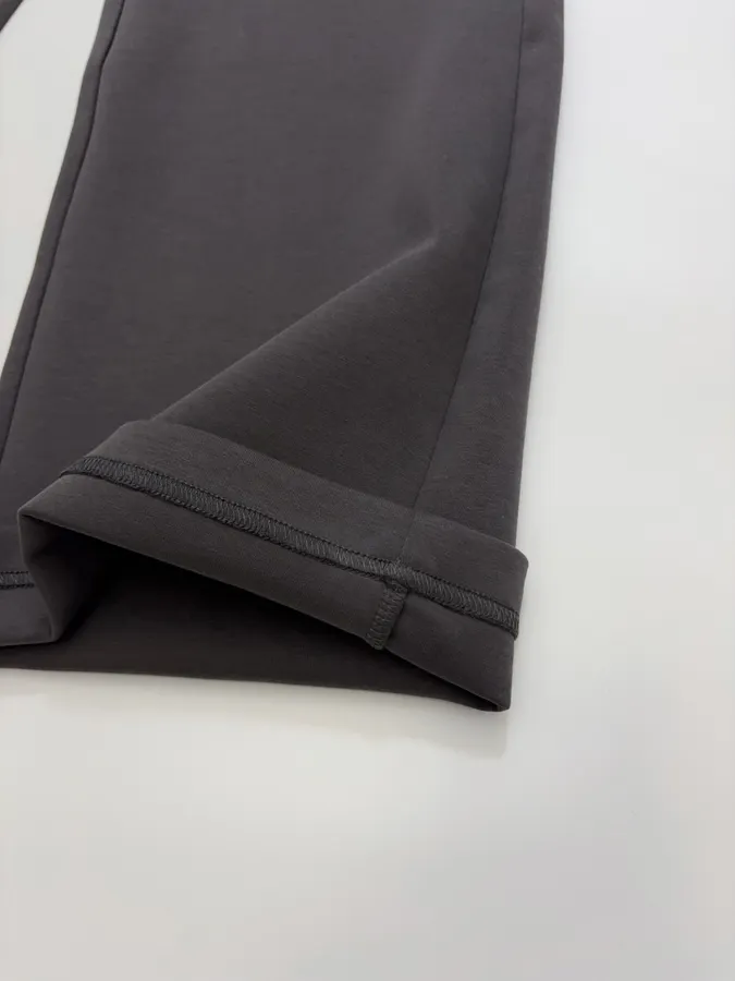 Loose Drawstring Long Pants, Casual Trousers in Black, product view 11