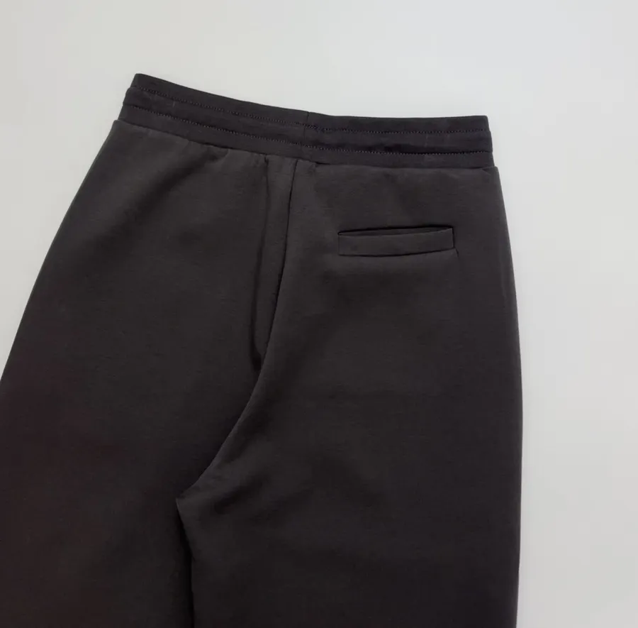 Loose Drawstring Long Pants, Casual Trousers in Black, product view 13