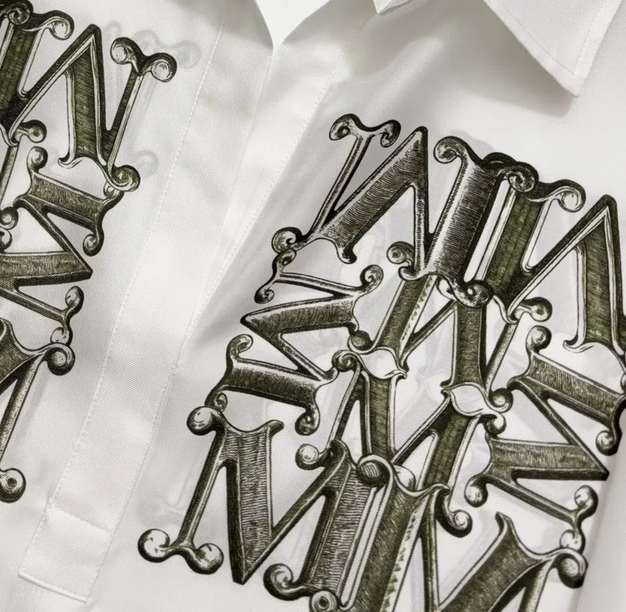 Commute-Ready Lapel Silk Shirt in White, product view 04