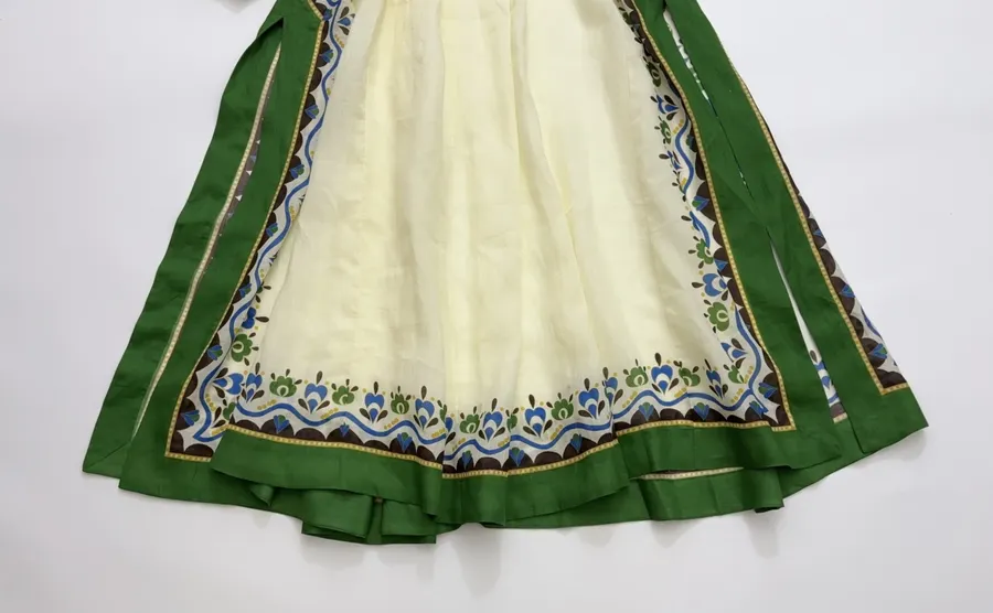 Printed Long Top-Style Dress in Cream, product view 10