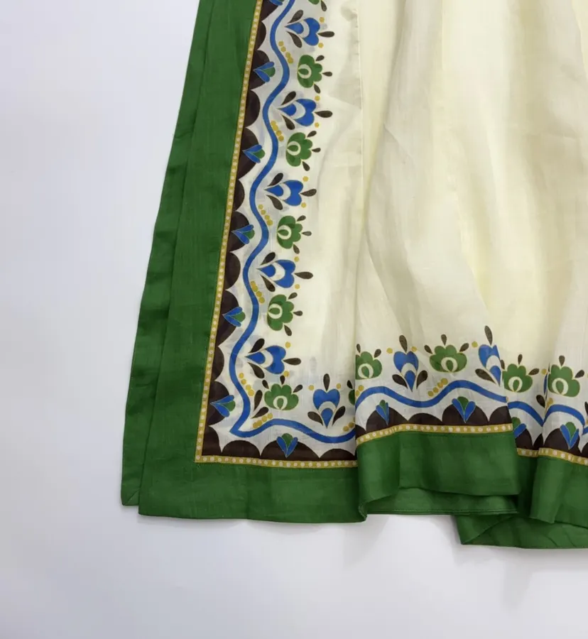 Printed Long Top-Style Dress in Cream, product view 11