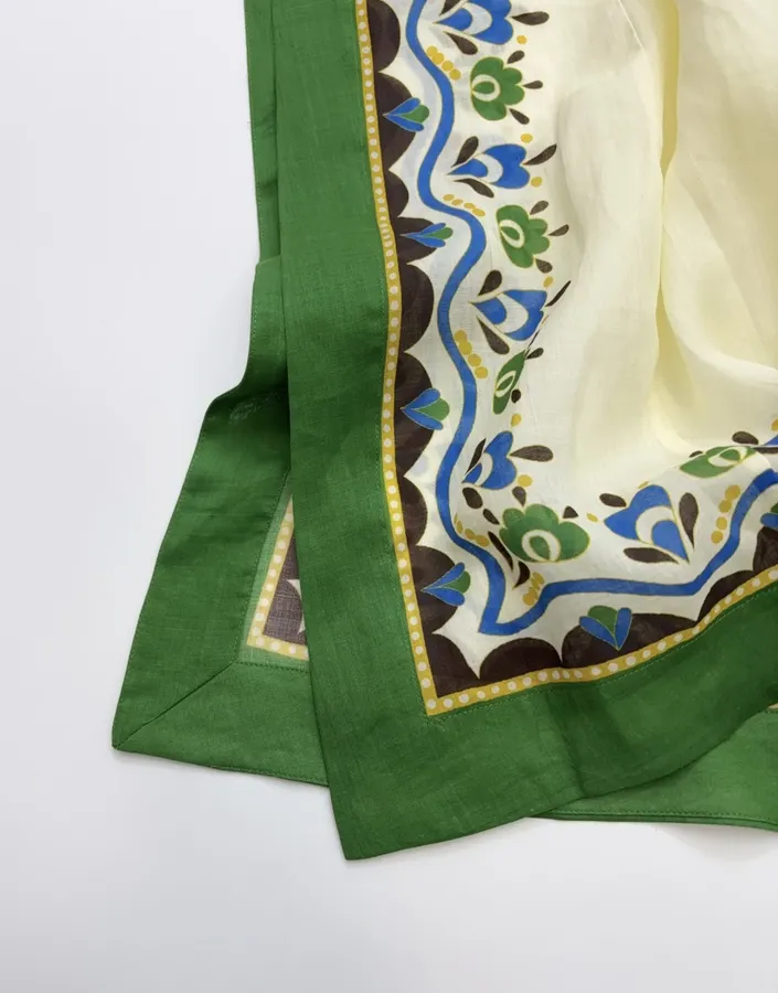 Printed Long Top-Style Dress in Cream, product view 14