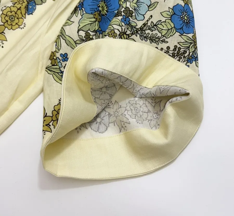 Linen Mini Dress in Cream, product view 08