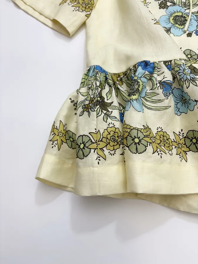 Linen Mini Dress in Cream, product view 11