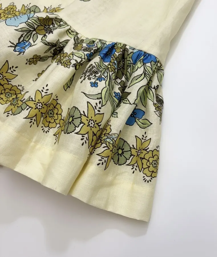 Linen Mini Dress in Cream, product view 14