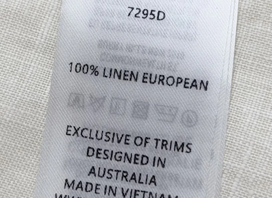 Linen Mini Dress in Cream, product view 17