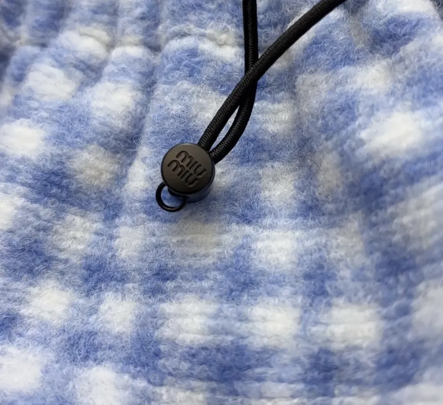 Plaid Skirt, Short Skirt in Blue and White, product view 08