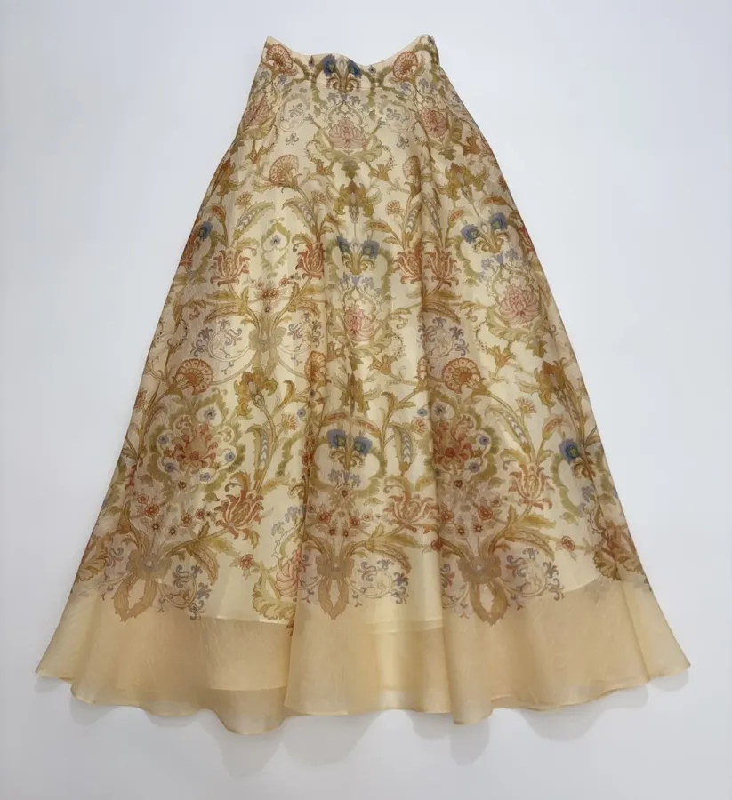 Long Skirt in Khaki, product view 01