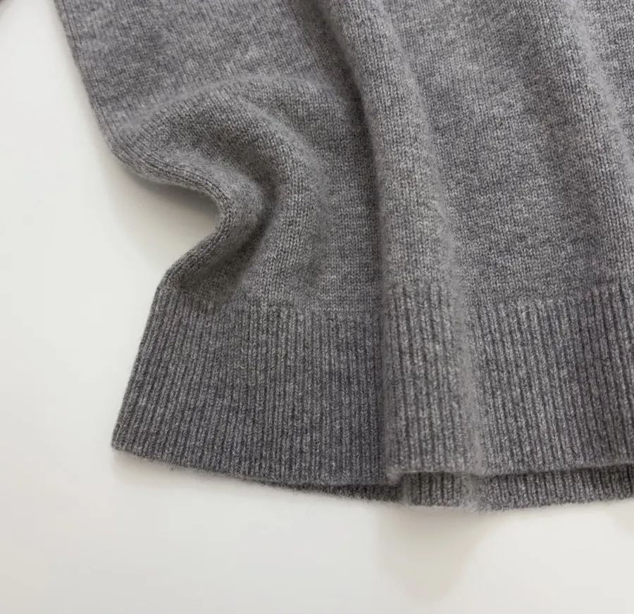 Jacquard Crew-Neck Knit Sweater in Gray, product view 11