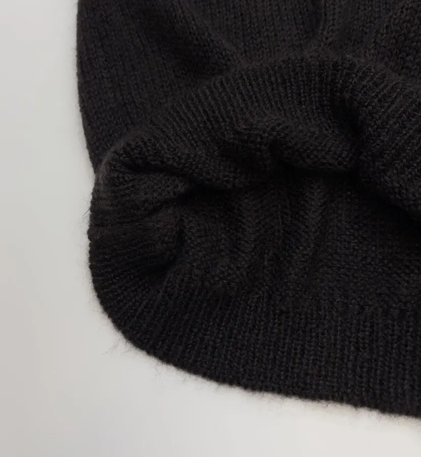 Mohair Vest in Black, product view 07